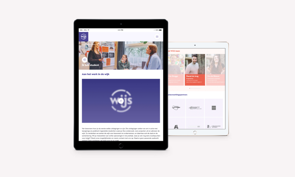 Tablet website WIJS Groningen